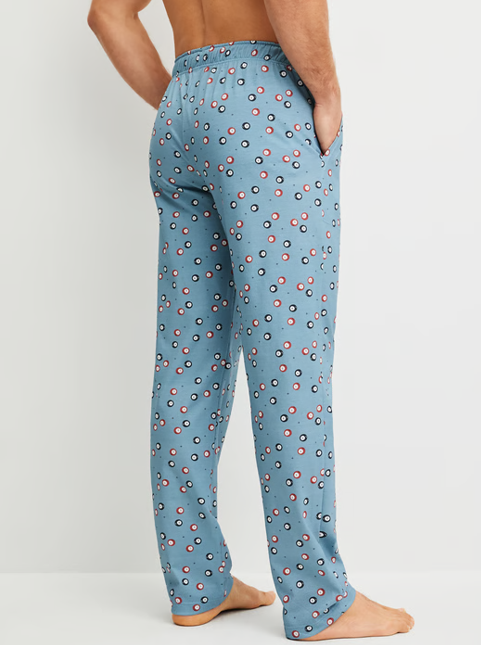 Pyjama homme long 100% coton CALIDA "Sleep Holiday" 15088 + 29288 - Ashley Blue 424