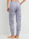 Pyjama dame long 100% coton CALIDA "Sleep Over M&M" 15104 + 29073 - Folkstone Grey 987