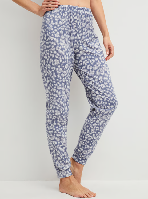 Pyjama dame long 100% coton CALIDA "Sleep Over M&M" 15104 + 29073 - Folkstone Grey 987