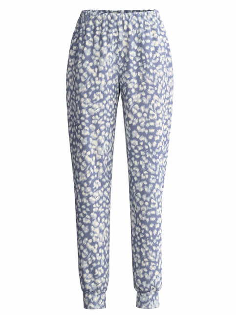 Pyjama dame long 100% coton CALIDA "Sleep Over M&M" 15104 + 29073 - Folkstone Grey 987