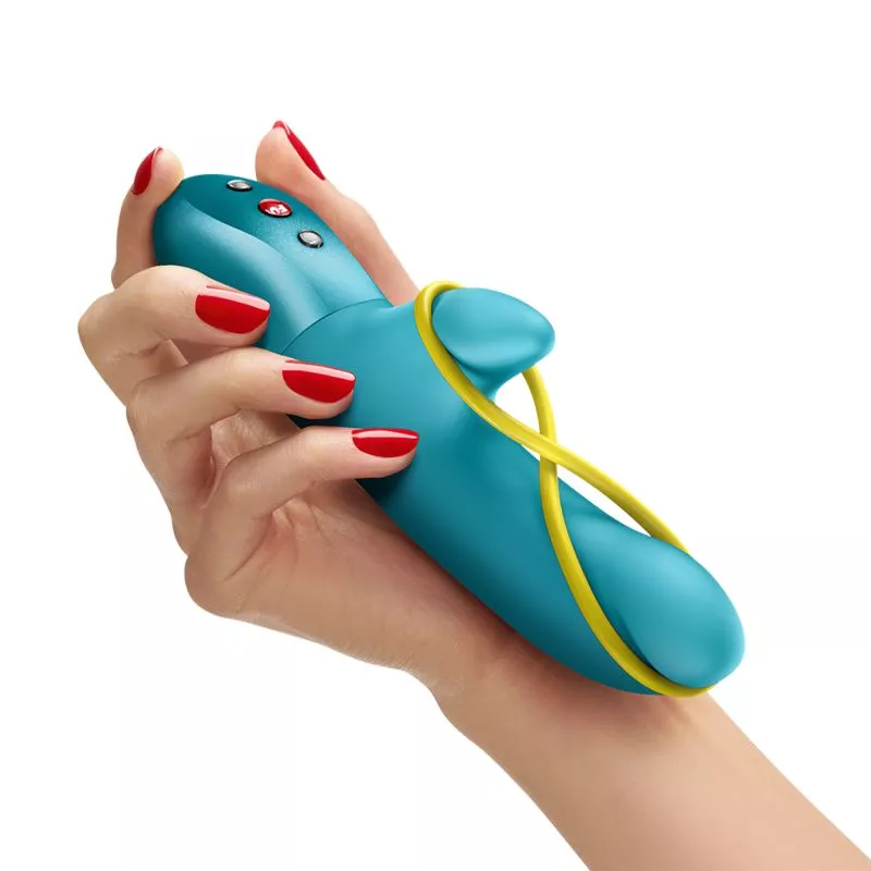 Petit vibromasseur double stimulation FUN FACTORY "Amorino" - Bleu