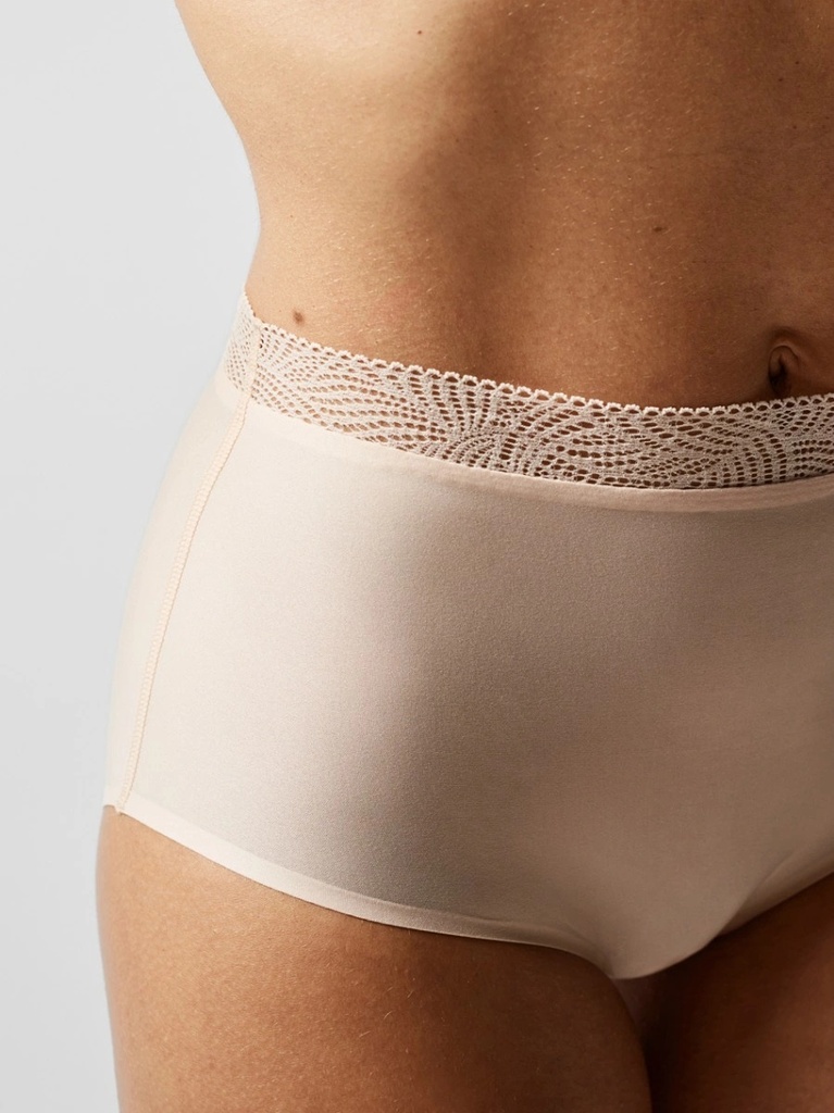 Culotte taille haute stretch invisible CHANTELLE "Soft Stretch" C11G70 - Beige Doré 01N