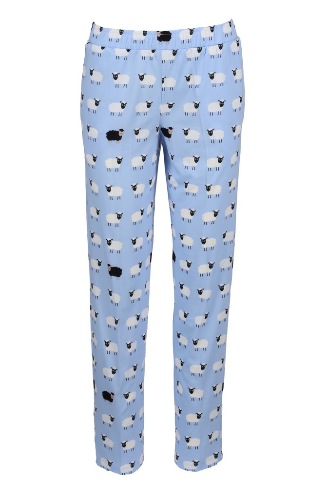 Pyjama long dame 100% coton RINGELLA "Avec patte de boutonnage et col" 6511228 - Fjord 261