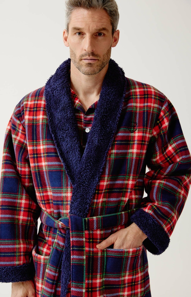 Peignoir homme Polaire ARTHUR "Leon" RPO - Rouge LEONH26