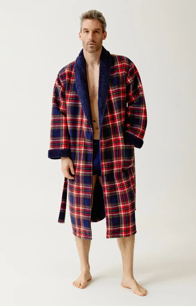 Peignoir homme Polaire ARTHUR "Leon" RPO - Rouge LEONH26