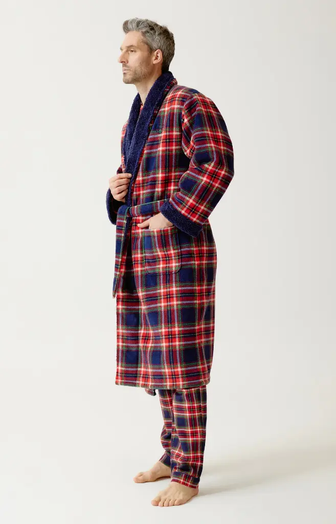 Peignoir homme Polaire ARTHUR "Leon" RPO - Rouge LEONH26