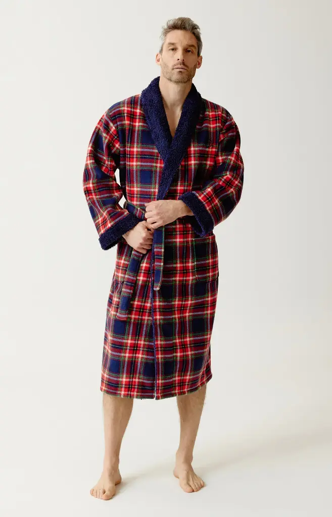 Peignoir homme Polaire ARTHUR "Leon" RPO - Rouge LEONH26