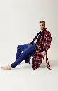 Peignoir homme Polaire ARTHUR "Leon" RPO - Rouge LEONH26