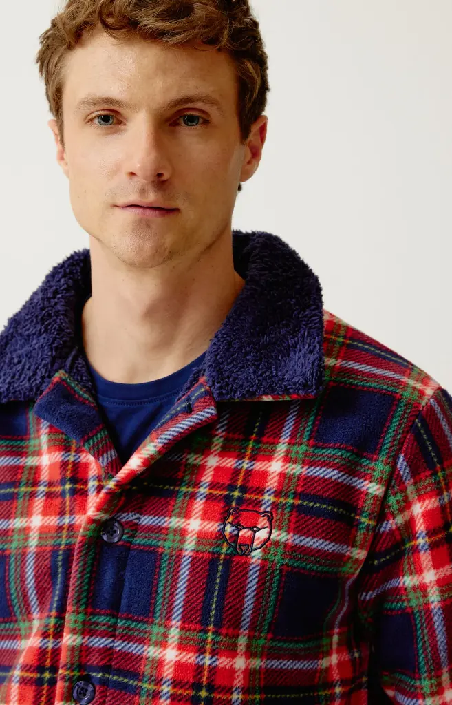 Veste homme Polaire homewear ARTHUR "Leon" VCA - Marine LEONH26