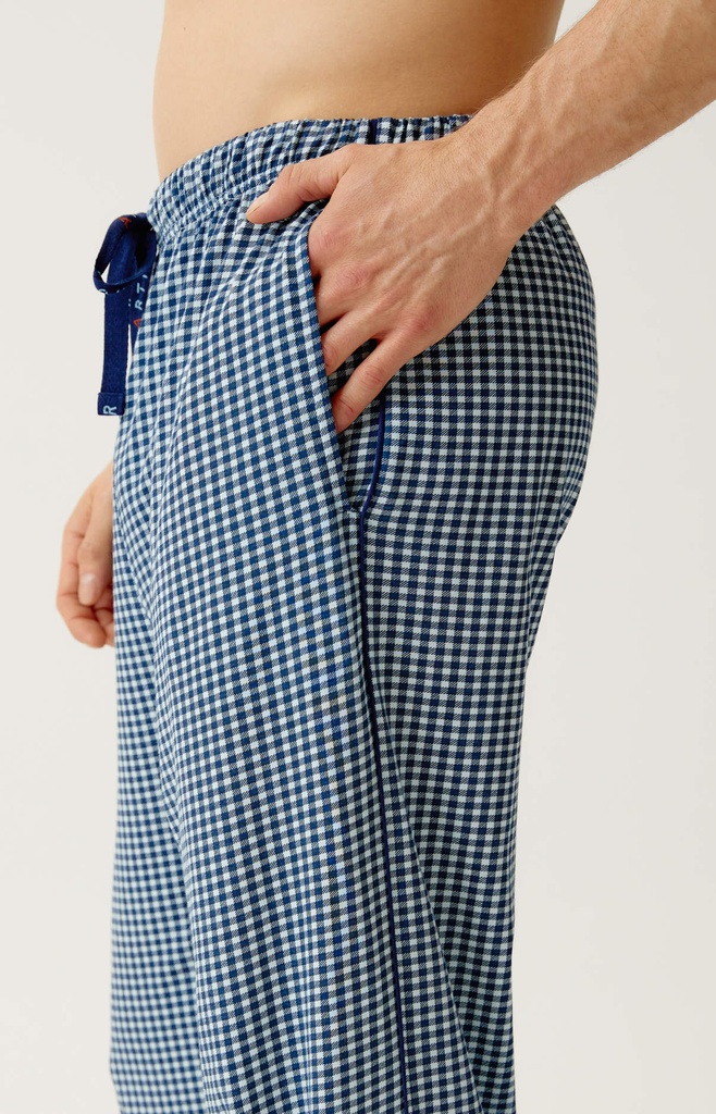 Pyjama long homme 100% coton ARTHUR "Pilote de Lit" ULY - Ciel PILOH26