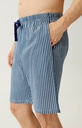 Pyjama short homme 100% coton bio ARTHUR "Pilote de Lit" PAU - Marine PILOH26