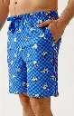 Pyjama short homme 100% coton bio ARTHUR "Lent au démarrage" PAU - Bleu 2CVCH26