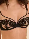 Soutien-gorge armature foulard SIMONE PERELE "Saga" 15C319 - Black Tatoo 035