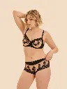 Shorty SIMONE PERELE "Saga" 15C630 - Black Tatoo 035