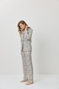Pyjama dame long boutonné ARUELLE "Asha" - Beige
