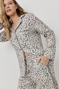 Pyjama dame long boutonné ARUELLE "Asha" - Beige