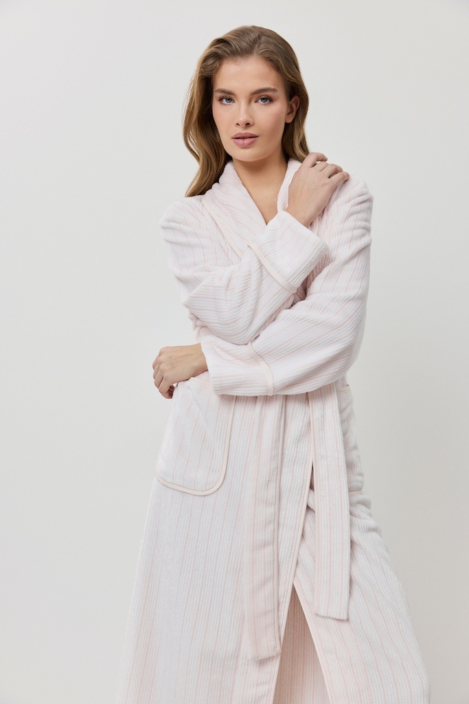 Peignoir dame ARUELLE "Ruelle" - Rose