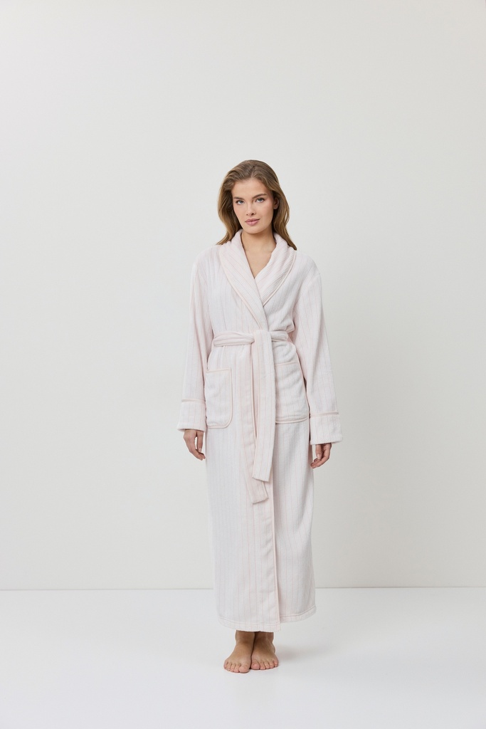 Peignoir dame ARUELLE "Ruelle" - Rose
