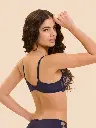 Soutien-gorge avec armartures foulard plongeant SIMONE PERELE "Passion" 1I2319 - Minuit 562