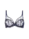 Soutien-gorge avec armartures foulard plongeant SIMONE PERELE "Passion" 1I2319 - Minuit 562