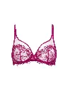 Soutien-gorge avec armatures foulard plongeant SIMONE PERELE "Passion" 1I2319 - Rose Désir 440