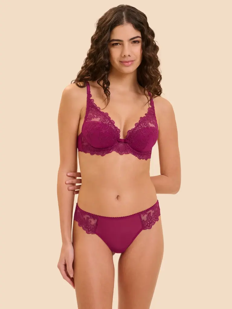 Soutien-gorge push-up décolleté SIMONE PERELE "Passion" 1I2347 - Rose Désir 440