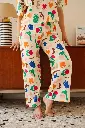 Pyjama long gauffré dame coton bio WE ARE JOLIES "Mini Souk"