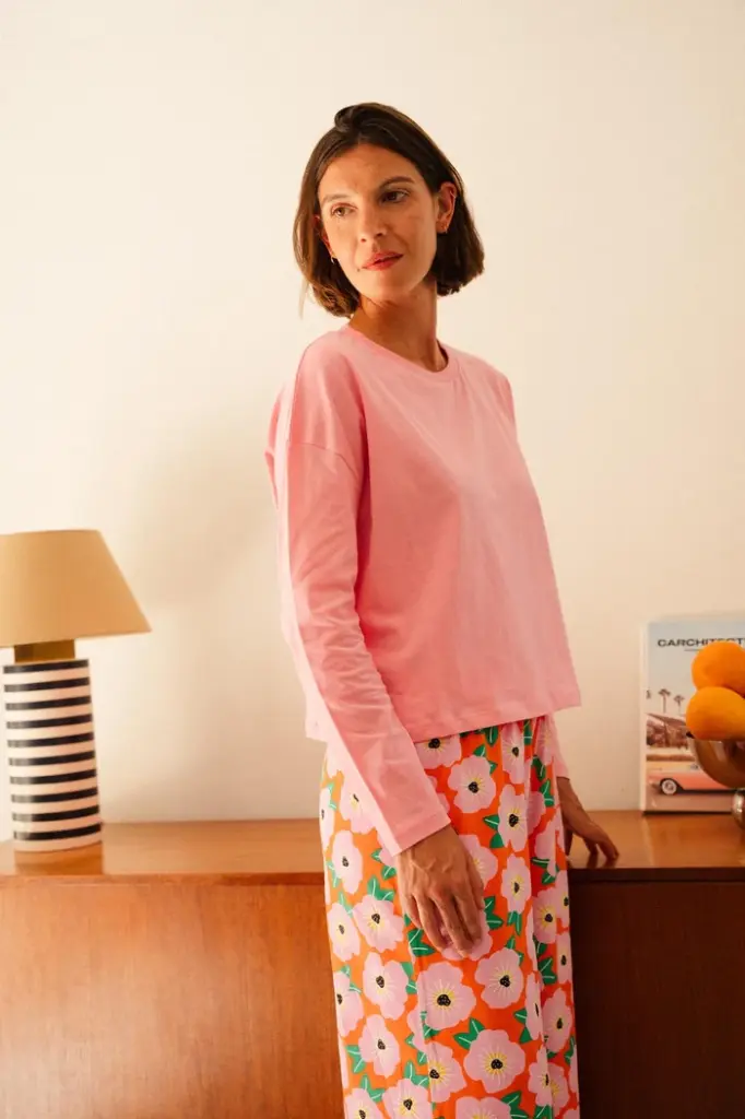 Pyjama long dame coton bio WE ARE JOLIES "Néroli"