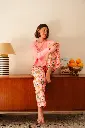 Pyjama long dame coton bio WE ARE JOLIES "Néroli"