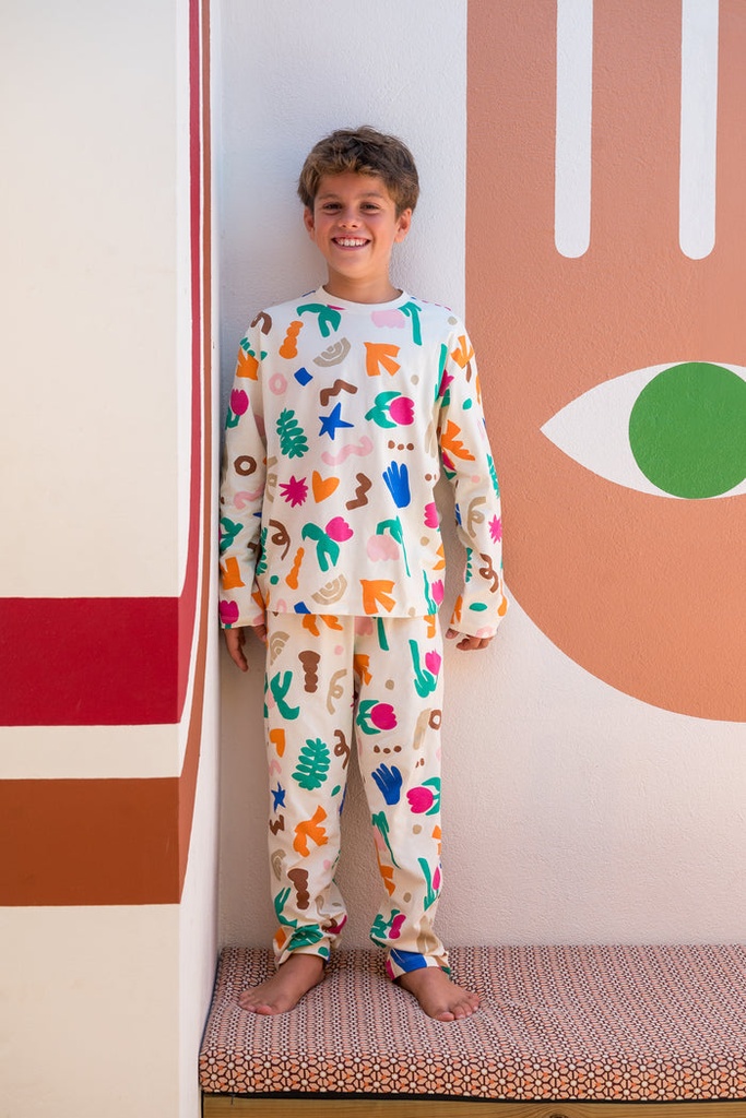 Pyjama long enfant coton bio WE ARE JOLIES "Mini Souk"