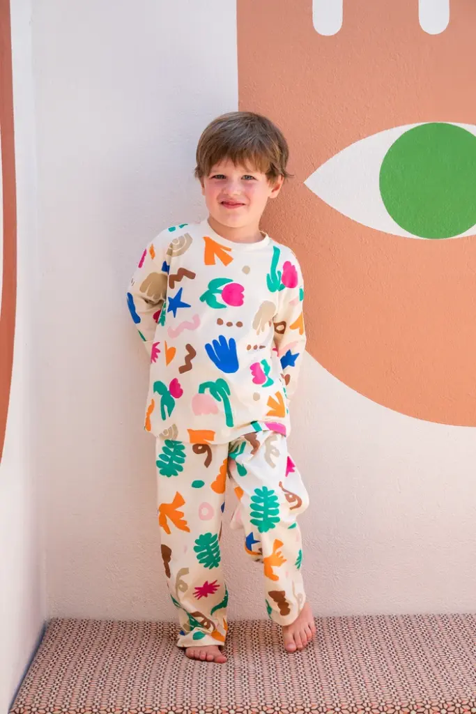 Pyjama long enfant coton bio WE ARE JOLIES "Mini Souk"
