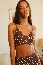 Brassière dame coton bio WE ARE JOLIES "Bambi Marron"