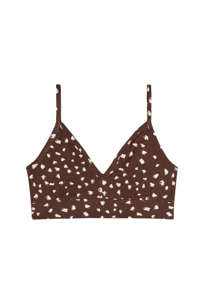 Brassière dame coton bio WE ARE JOLIES "Bambi Marron"