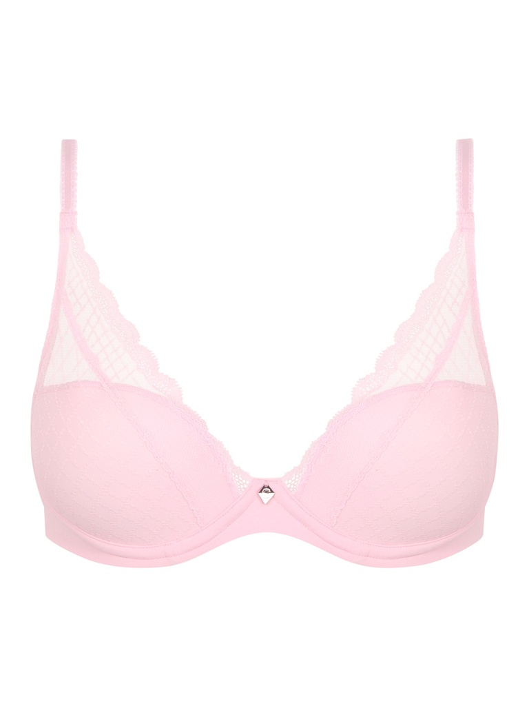 Soutien-gorge avec coques plongeant CHANTELLE EASY FEEL "Norah Chic" C16MNA - Candy 083
