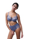 Soutien-gorge avec armatures 3 parties enveloppant CHANTELLE "Majestic" C1B3MU - Blue Sea E50