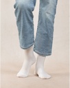 Chaussettes dame BLEU FORET "Laine & Soie Jersey" FBU6488 - Ecru M2B368