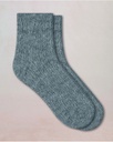 Chaussettes courtes dames en laine TU BLEU FORET "Laine Alpaga" 6572 - Gris flanelle GM9