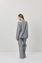 Pyjama long dame boutonné ARUELLE "Harriet" - Grey