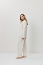 Pyjama long dame boutonné ARUELLE "Aven" - Beige