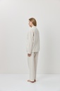 Pyjama long dame boutonné ARUELLE "Aven" - Beige