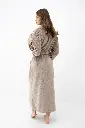 Peignoir dame long SENSIS "Marron" 11S7014