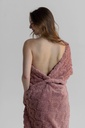 Couverture plaid douce et chaude MIRA 7062MW - Vieux Rose 02