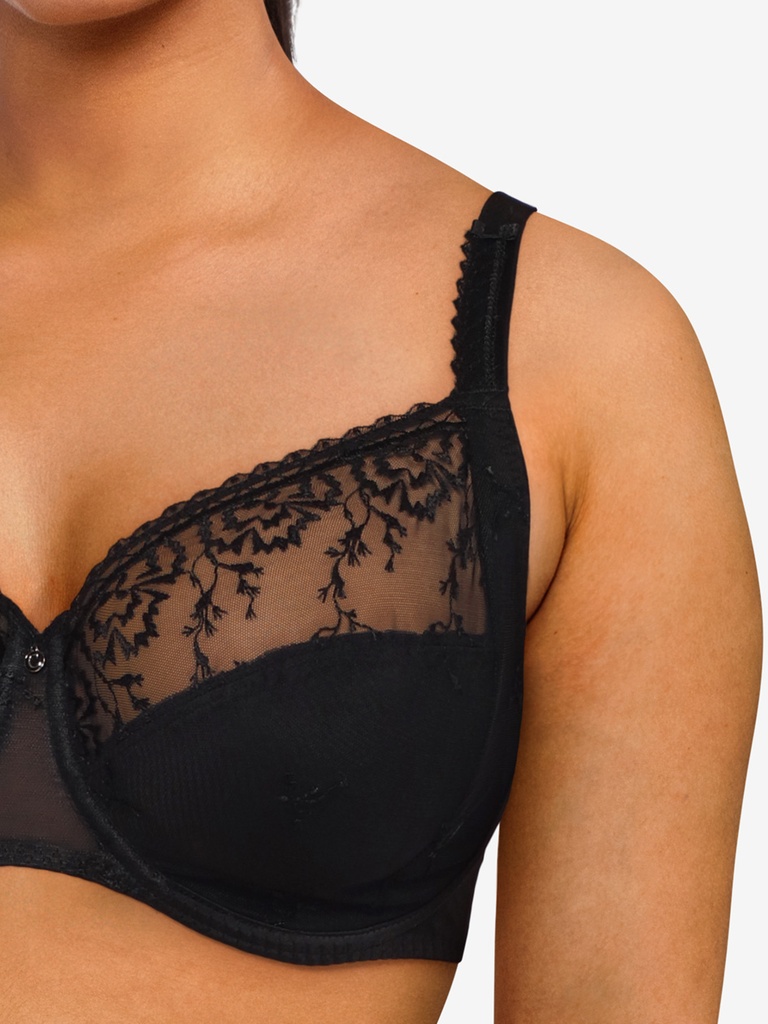 Soutien-gorge armatures en 3 parties enveloppant CHANTELLE "Every Curve" C16B10 - Noir 011