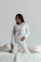 Pyjama long et doux dame MIRA 8555MW "Lapereau" - Ecru 09