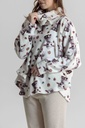 Poncho doux dame MIRA "Agneau" 7066MW - Ecru 07
