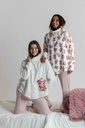 Poncho doux dame MIRA "Teddy Bear" 7066MW - Ecru 02