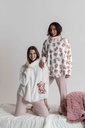 Poncho doux dame MIRA "Teddy Bear" 7066MW - Ecru 02