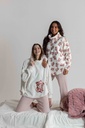Poncho doux dame MIRA "Teddy Bear" 7066MW - Ecru 02
