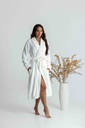 Peignoir long et doux dame MIRA 9141MW - Ecru 09
