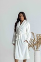 Peignoir long et doux dame MIRA 9141MW - Ecru 09